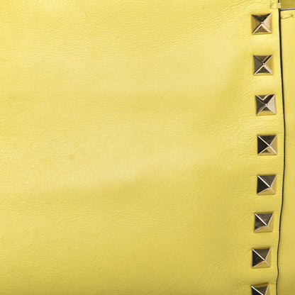 Valentino Garavani Vitello Small Rockstud Tote Water Yellow 11 of 12