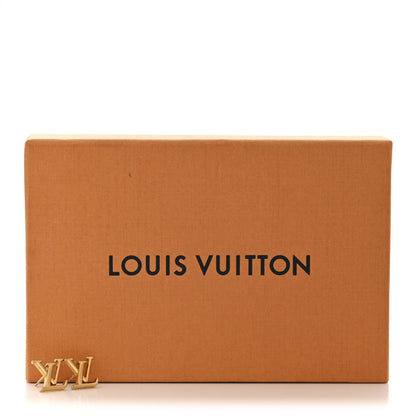 Louis Vuitton Metal LV Iconic Earrings Gold 7 of 7