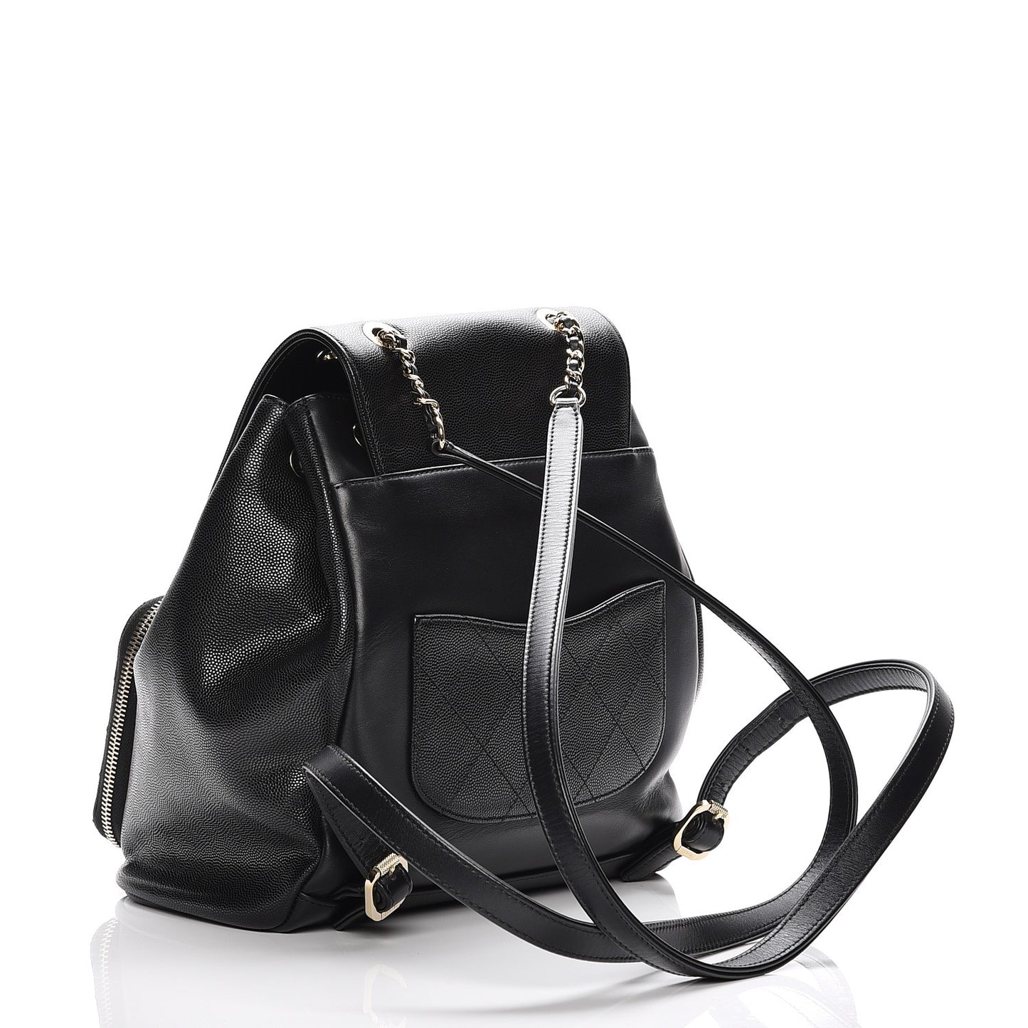 Caviar Quilted Business Affinity Backpack Black