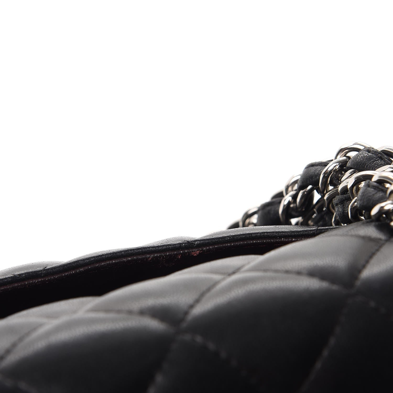 Chanel Lambskin Quilted Jumbo Double Flap Black 14 of 15