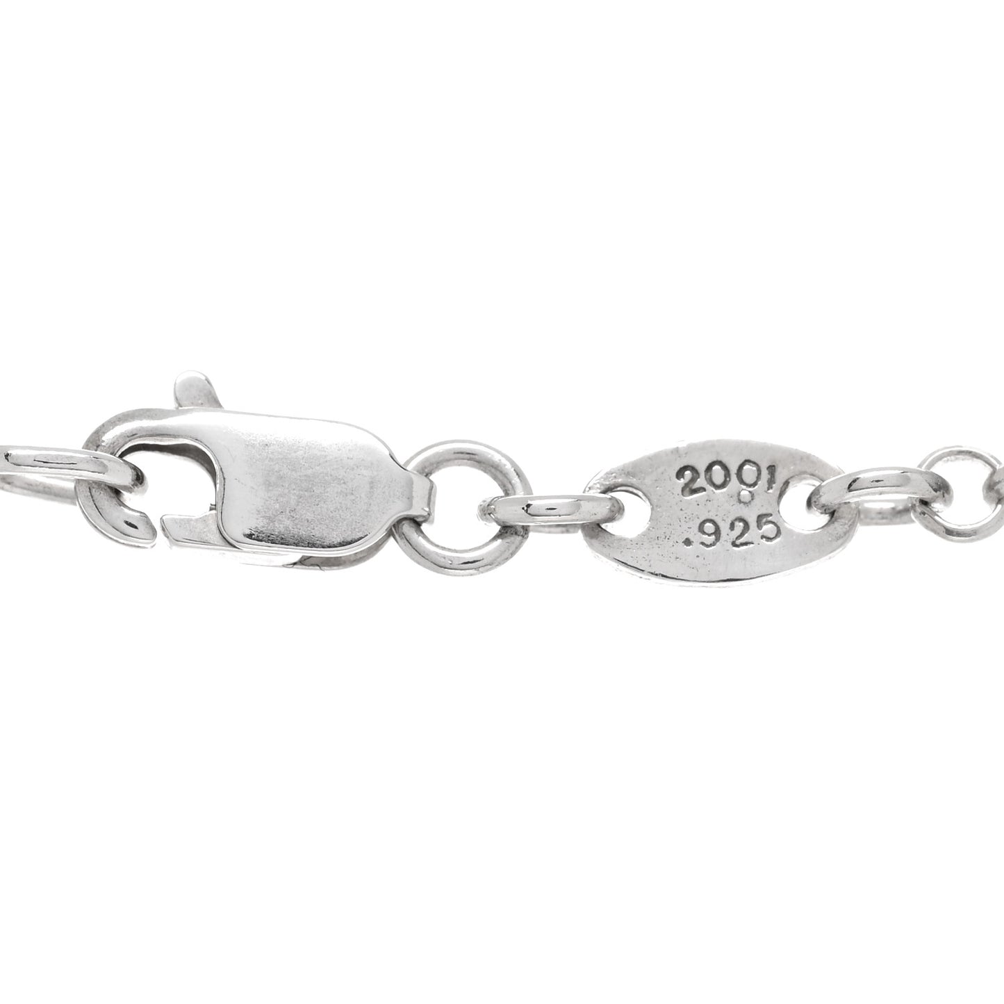 Sterling Silver Roll Chain Necklace 20"