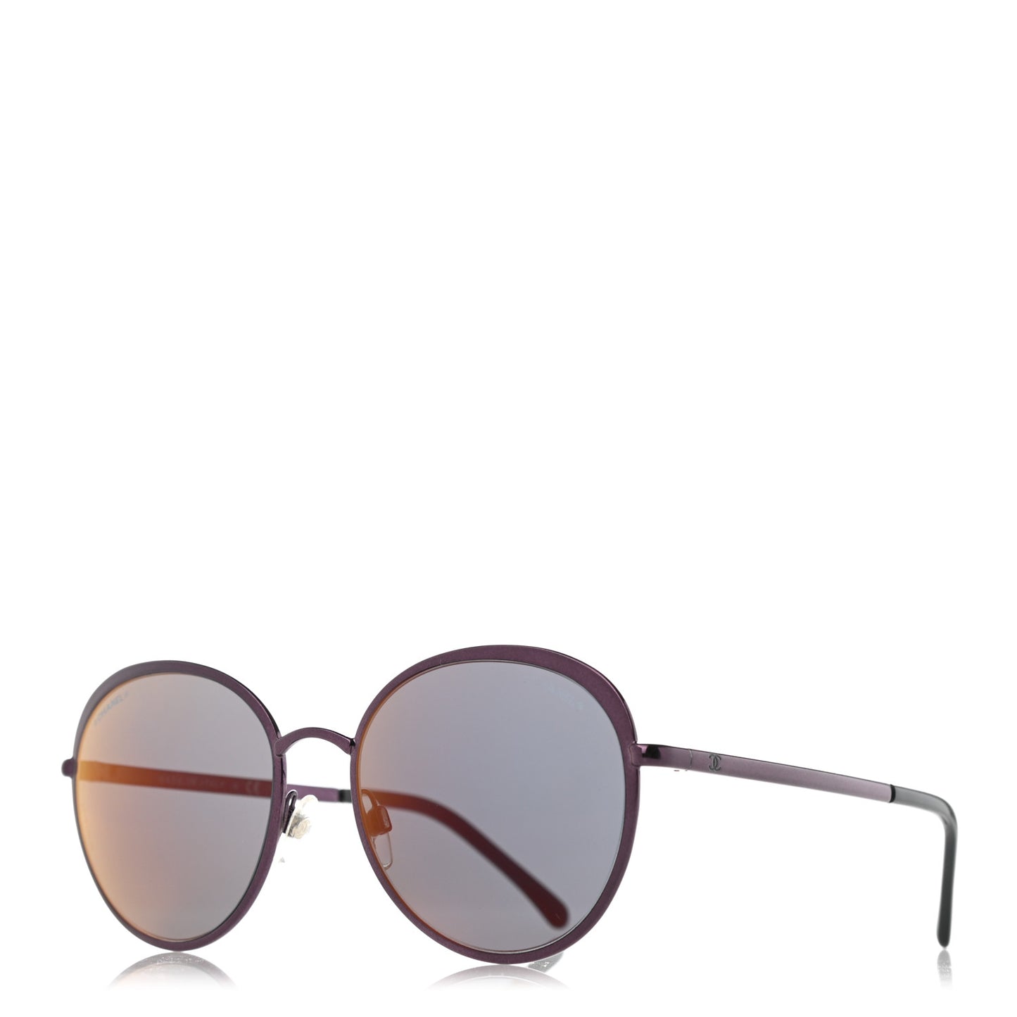 Round Spring Sunglasses 4206 Purple