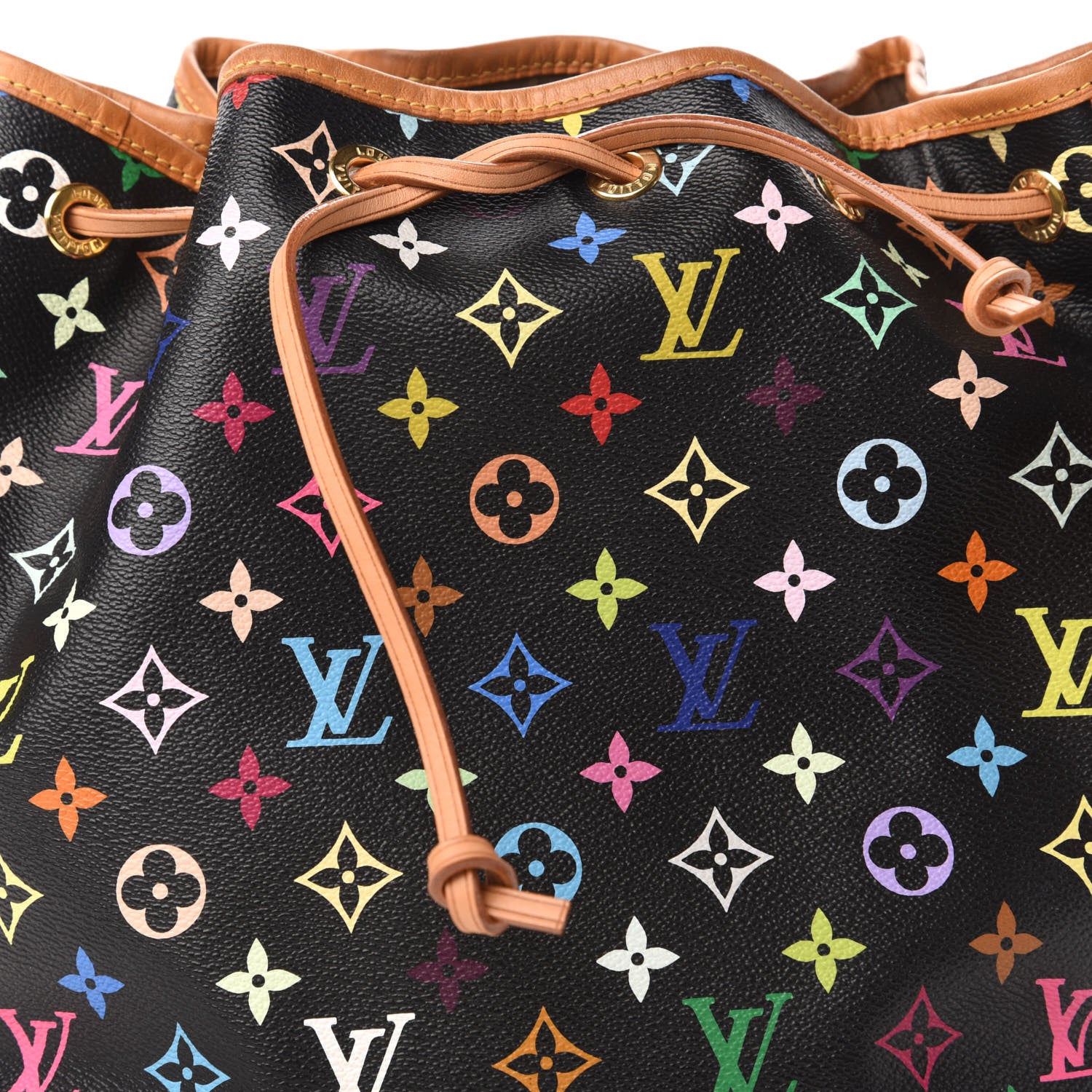 Louis Vuitton Monogram Multicolor Petit Noe Black 9 of 9