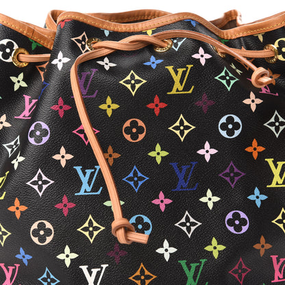 Louis Vuitton Monogram Multicolor Petit Noe Black 9 of 9