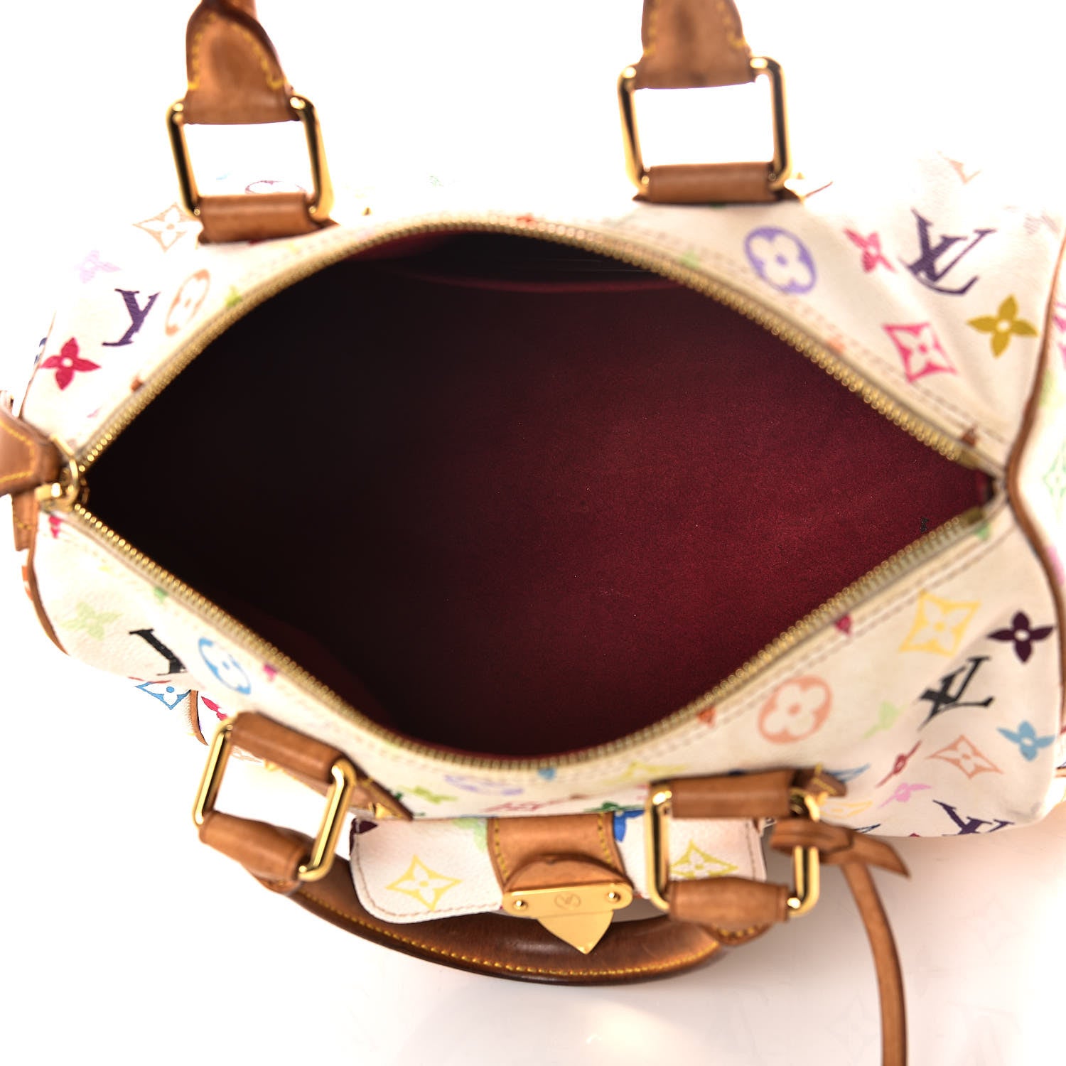 Louis Vuitton Monogram Multicolor Speedy 30 White 7 of 24