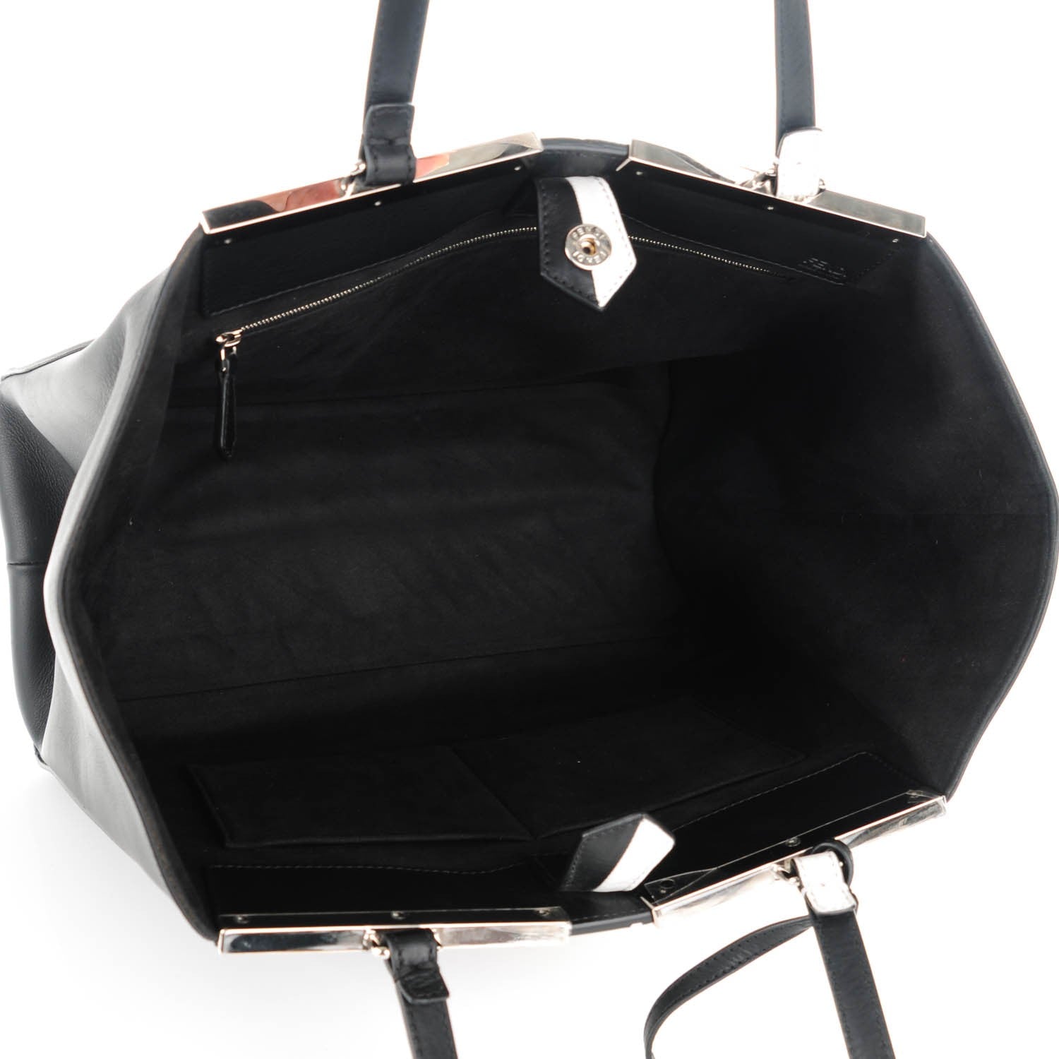 Fendi Vitello Circuit Inlay Large 3Jours Tote Black Multicolor 5 of 8