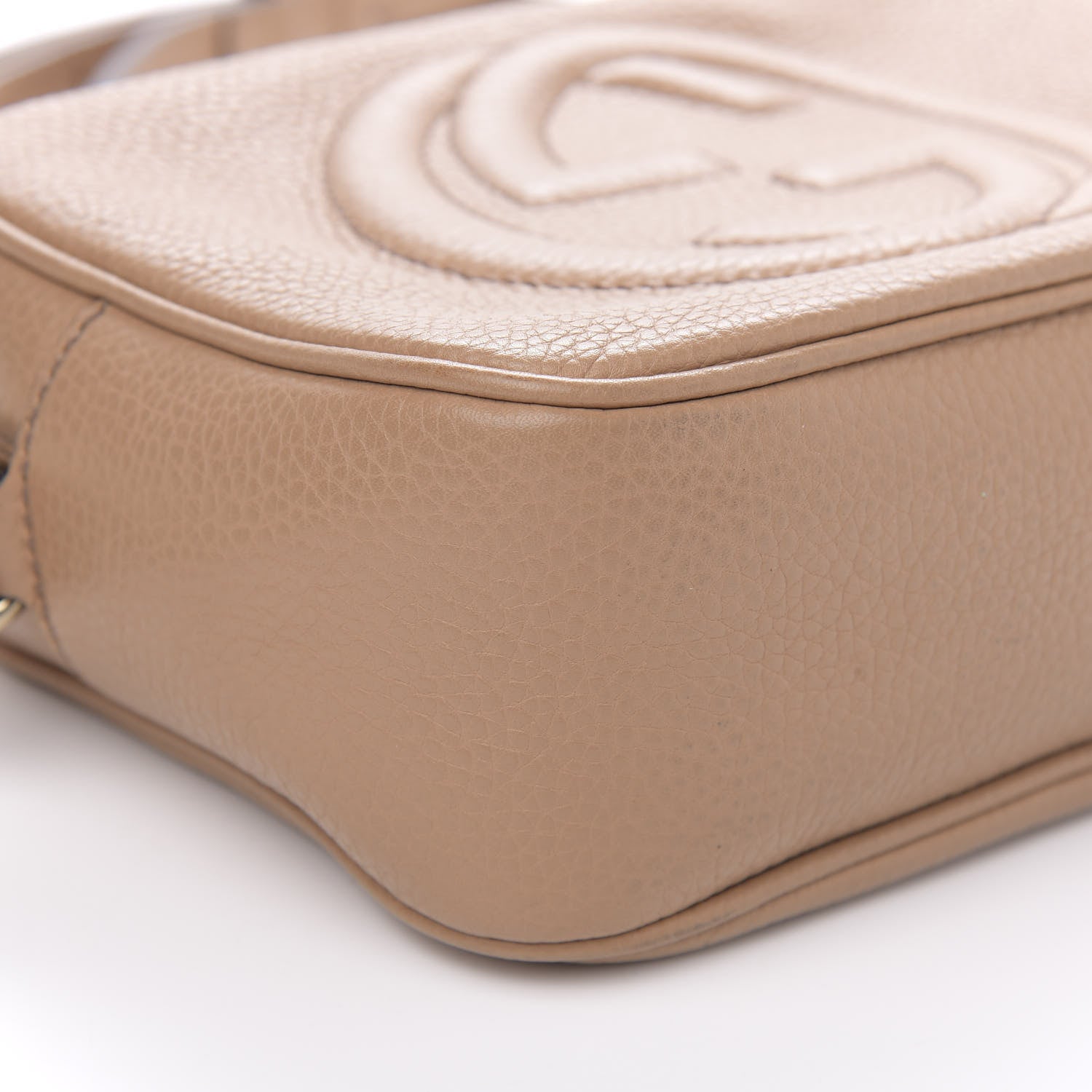 Gucci Pebbled Calfskin Small Soho Disco Bag Rose Beige 8 of 15