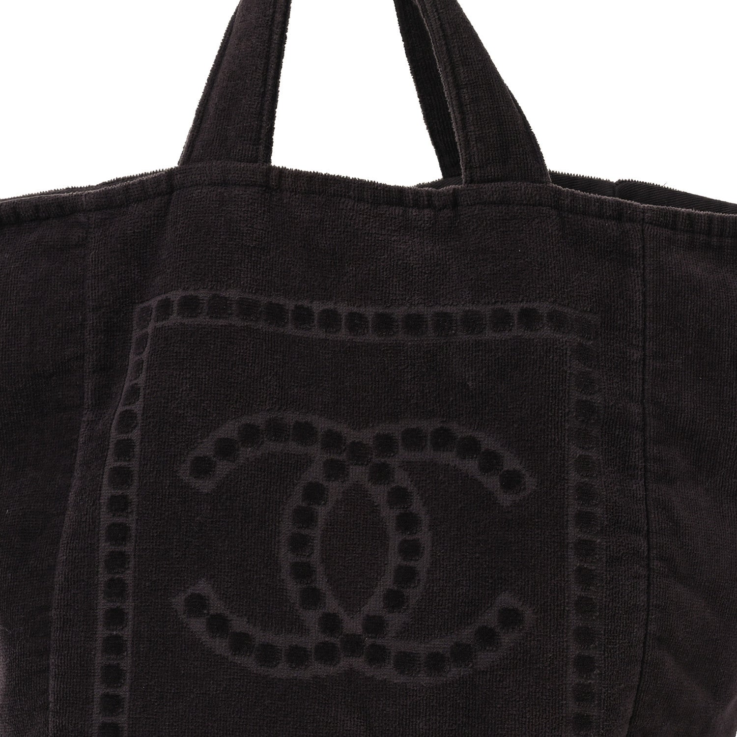 Chanel Terry Cotton CC Beach Tote Brown 8 of 10