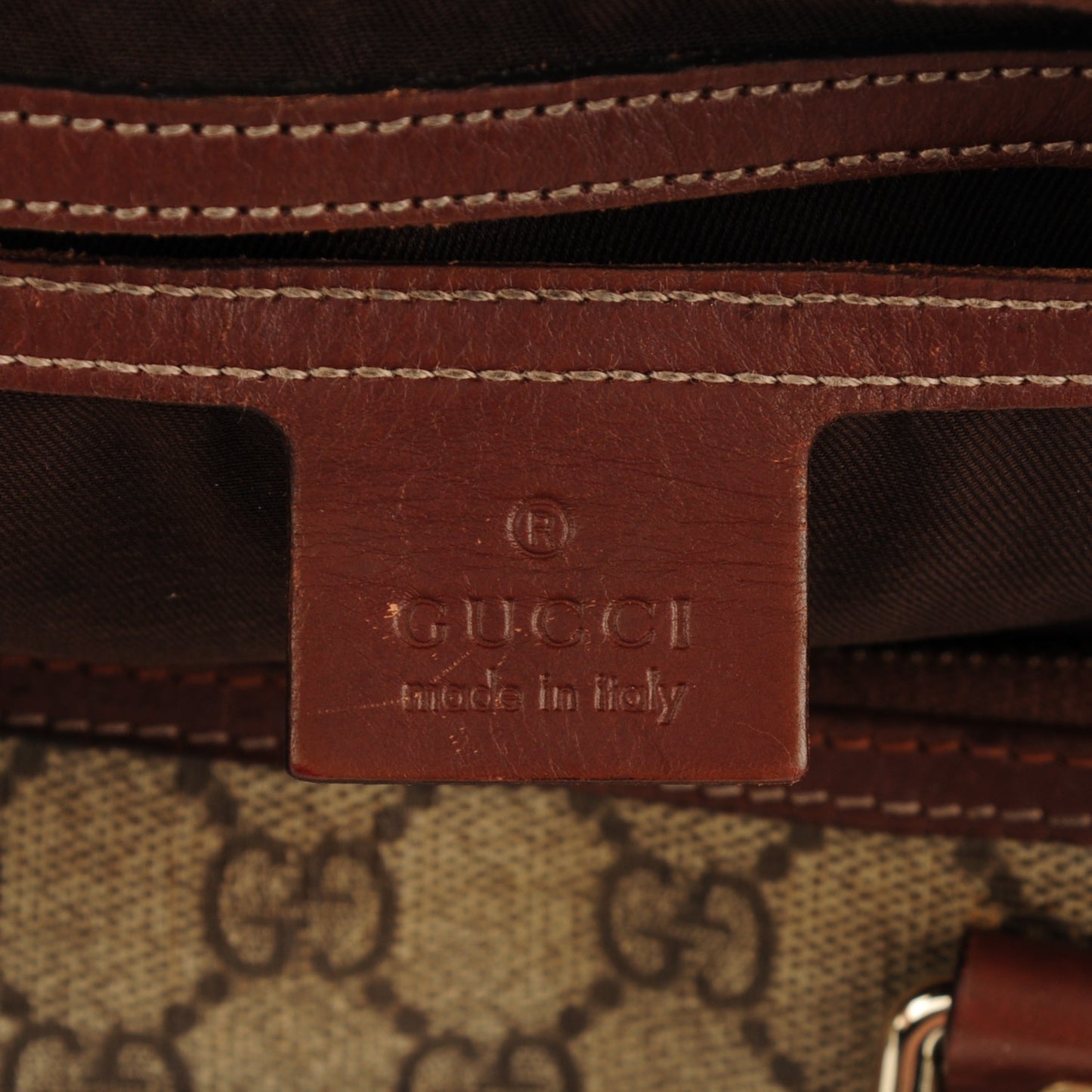 GG Plus Monogram Medium Joy Boston Brown