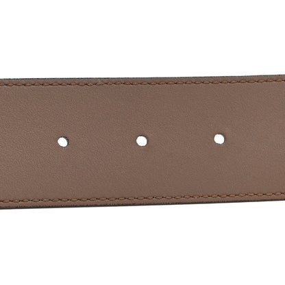 Gucci GG Supreme Monogram Matte Plutone Calfskin Double G 40mm Belt 90 36 Beige Ebony Porcelain Rose 5 of 5