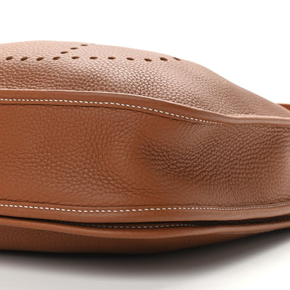 Hermes Taurillon Clemence Evelyne III PM Gold 9 of 9
