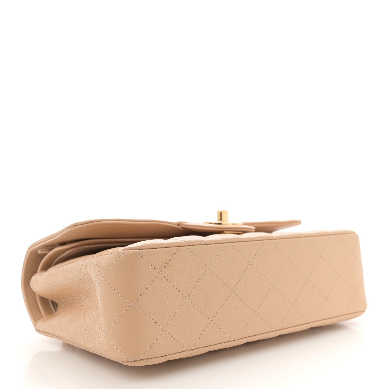 Chanel Caviar Quilted Small Double Flap Beige 4 of 13