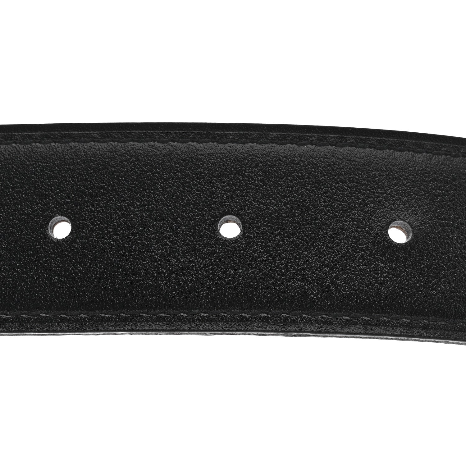 Hermes Box Togo 32mm Au Carre H Belt 80 32 Black Gold 5 of 6