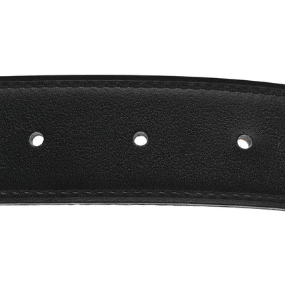 Hermes Box Togo 32mm Au Carre H Belt 80 32 Black Gold 5 of 6