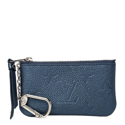 Louis Vuitton Metallic Empreinte Monogram Giant Key Pouch Navy Nacre 1 of 12
