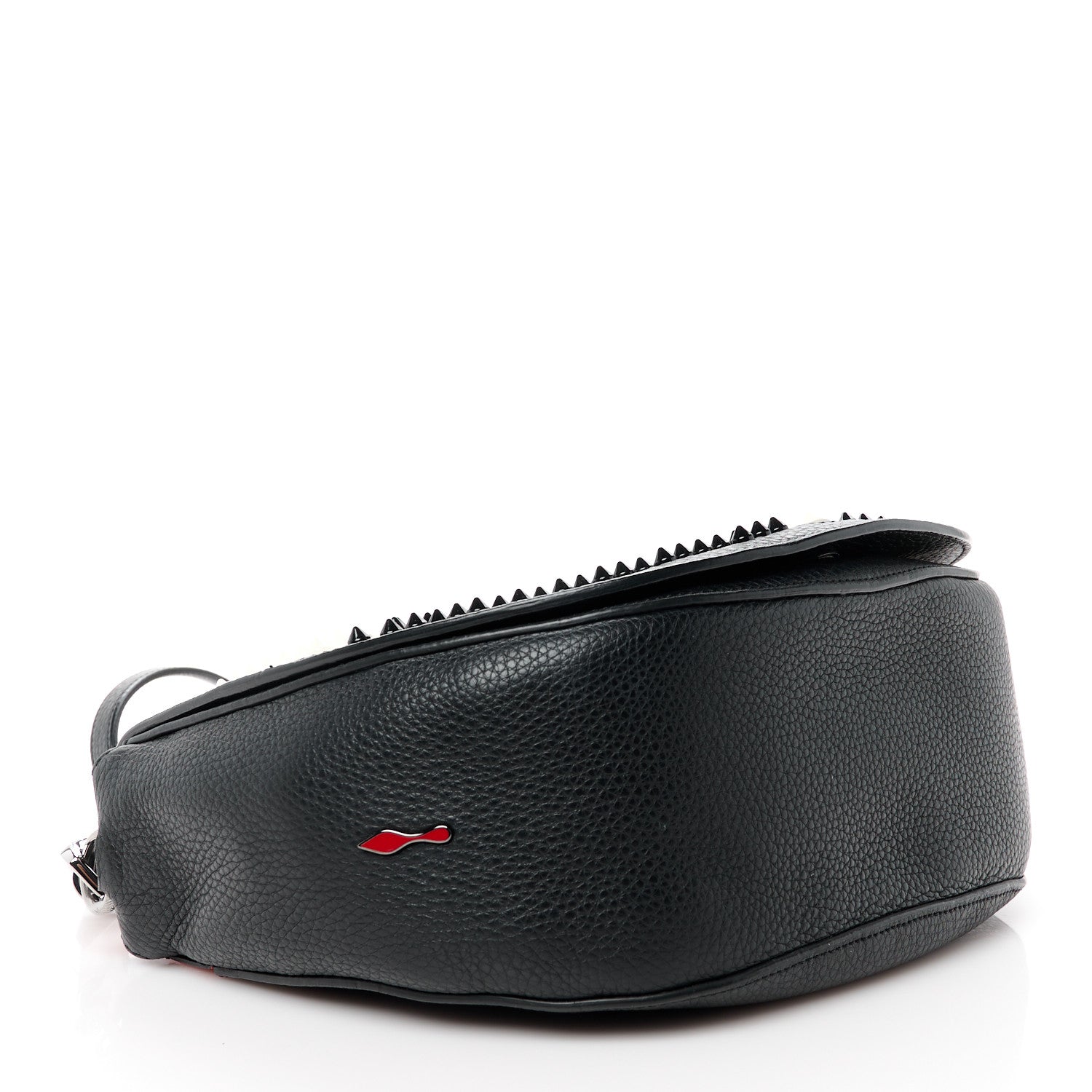 Christian Louboutin Calfskin Spikes Panettone Messenger Black Multicolor 4 of 12