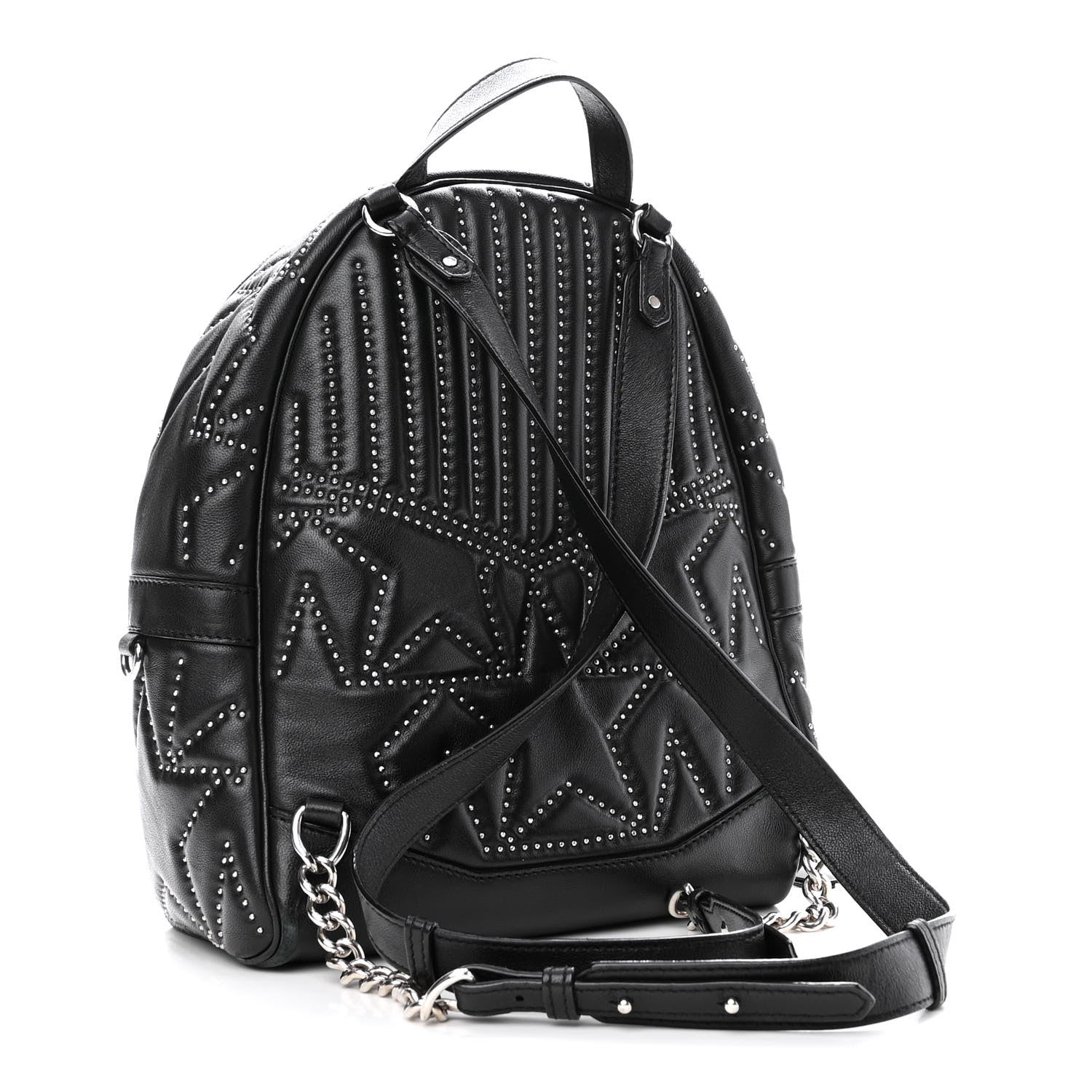 Jimmy Choo Nappa Star Quilted Studded Helia Backpack Black 2 of 11