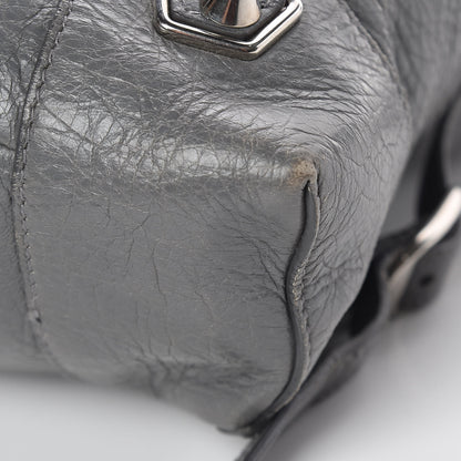 Balenciaga Agneau Silver Metallic Edge Hardware Backpack Gris Cendre 23 of 23