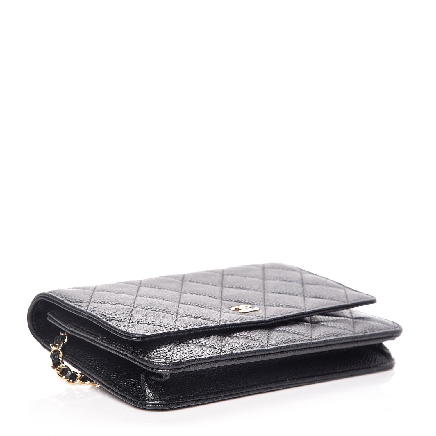 Chanel Caviar Quilted Wallet On Chain WOC Black 4 of 11
