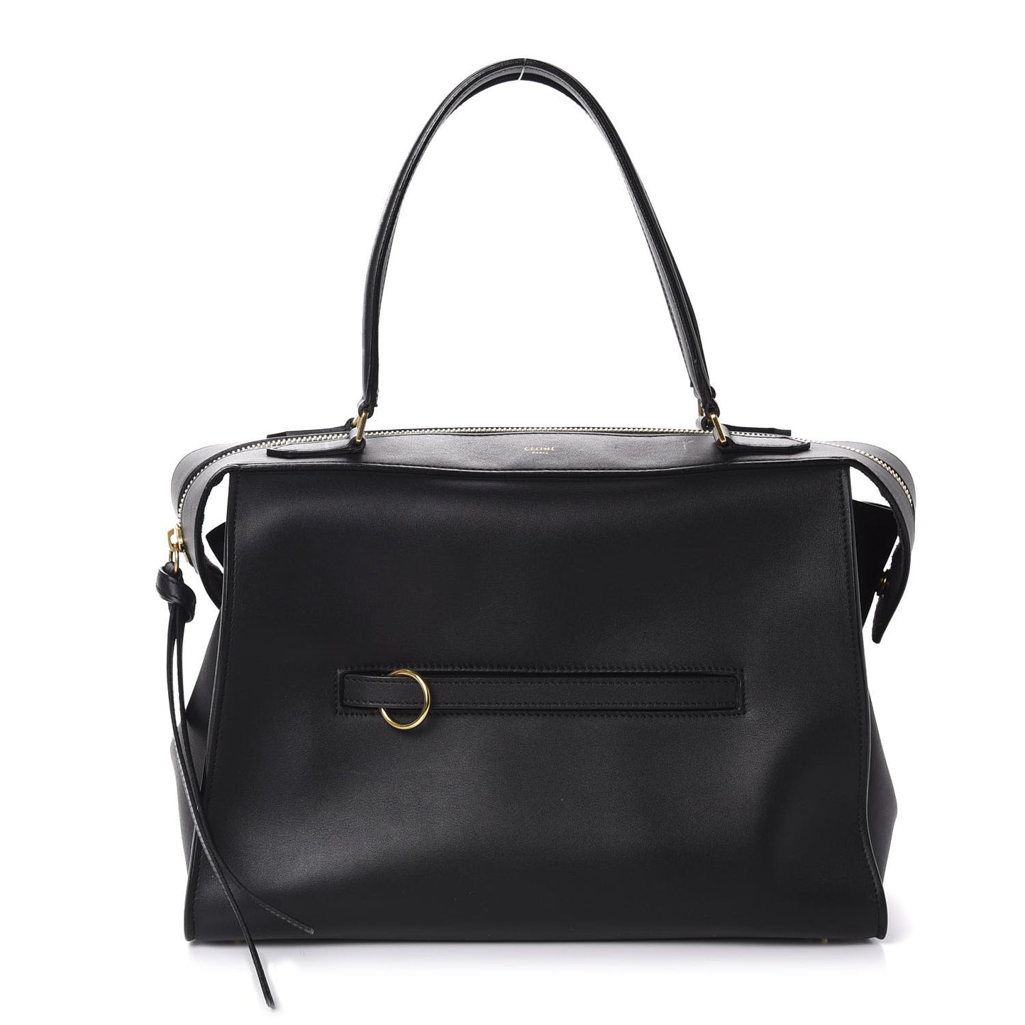 Smooth Calfskin Ring Bag Black