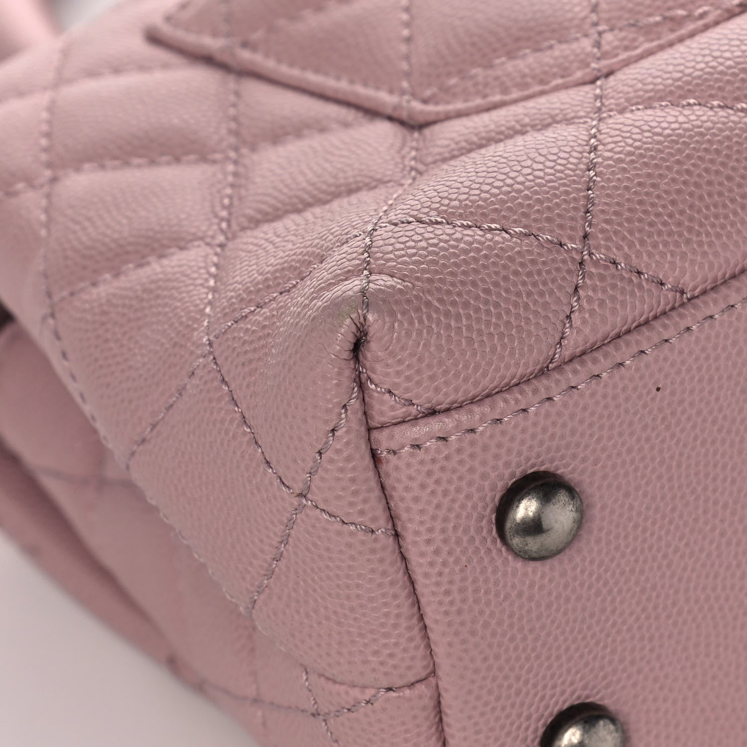 Chanel Caviar Quilted Mini Coco Handle Flap Pink 11 of 14
