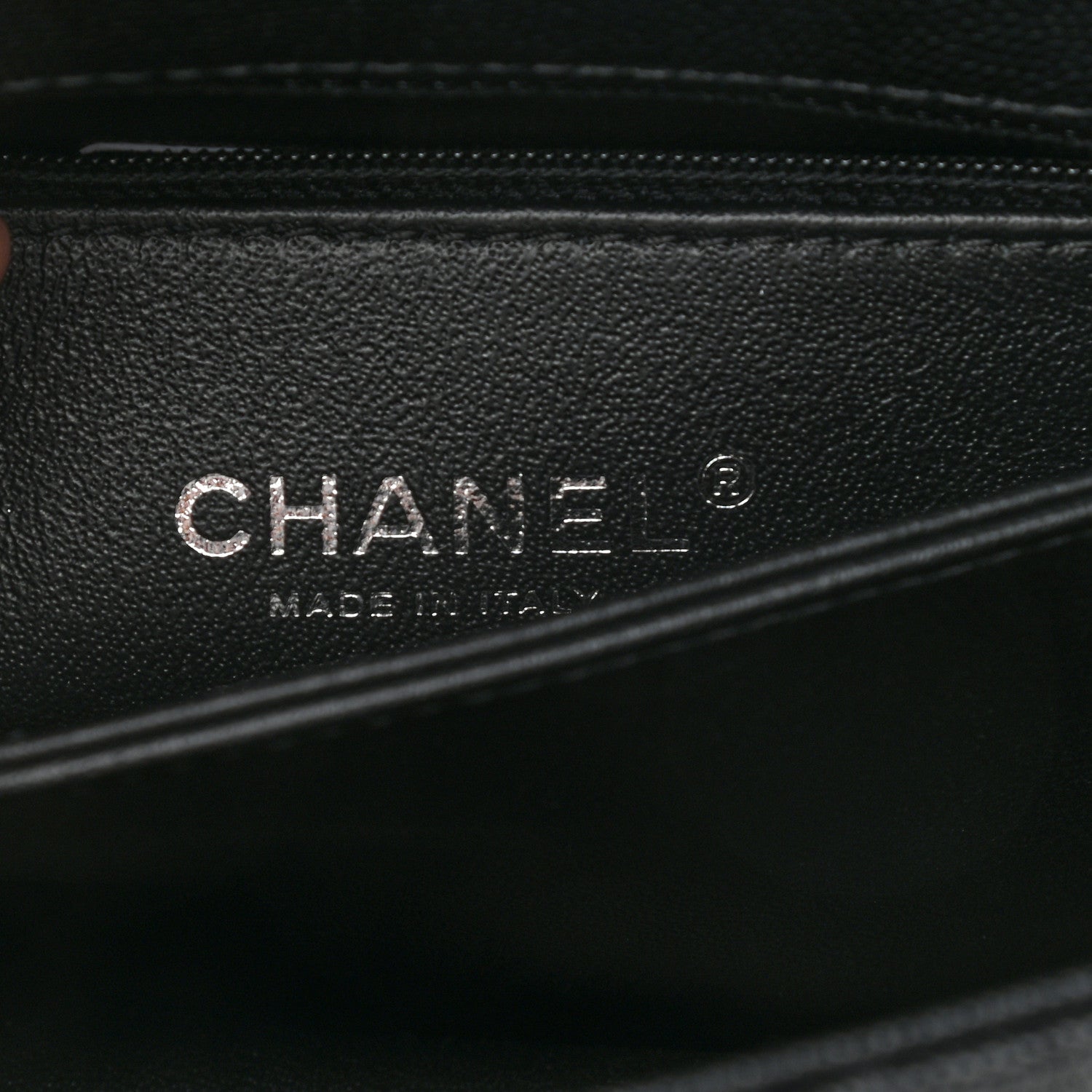 Chanel Caviar Lizard Quilted Mini Coco Handle Flap Black Khaki 6 of 9