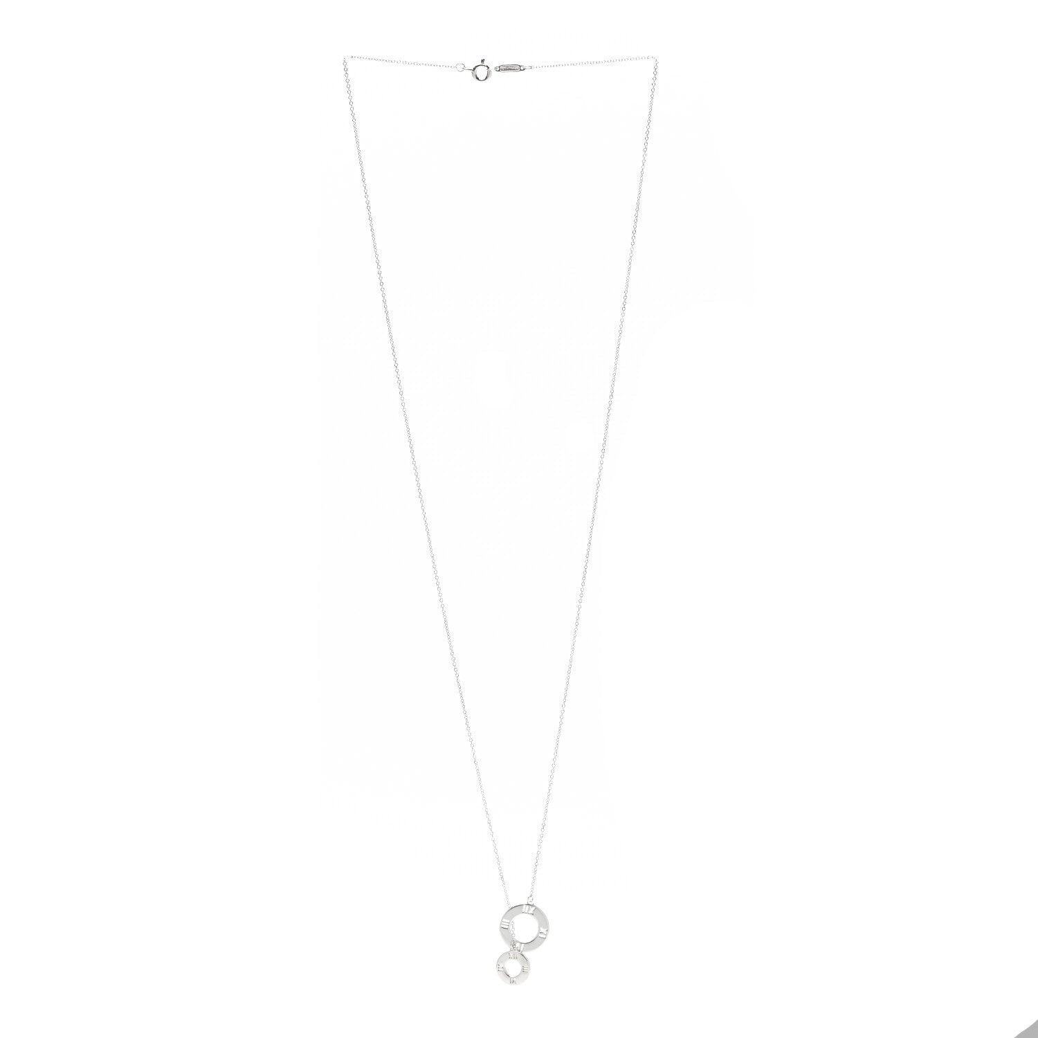 Tiffany Sterling Silver Atlas Lariat Pendant Necklace 3 of 6