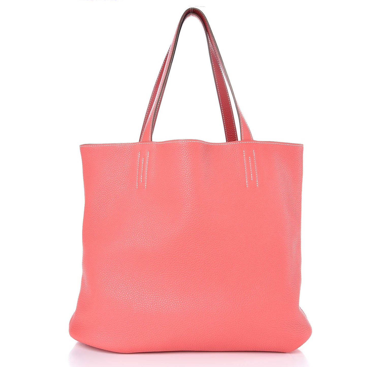 Taurillon Clemence Double Sens 36 Reversible Tote Peony Sanguine