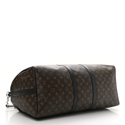 Louis Vuitton Monogram Macassar Keepall Bandouliere 55 4 of 9