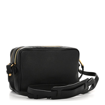 Prada Vitello Daino Medium Double Zip Shoulder Bag Black 3 of 12