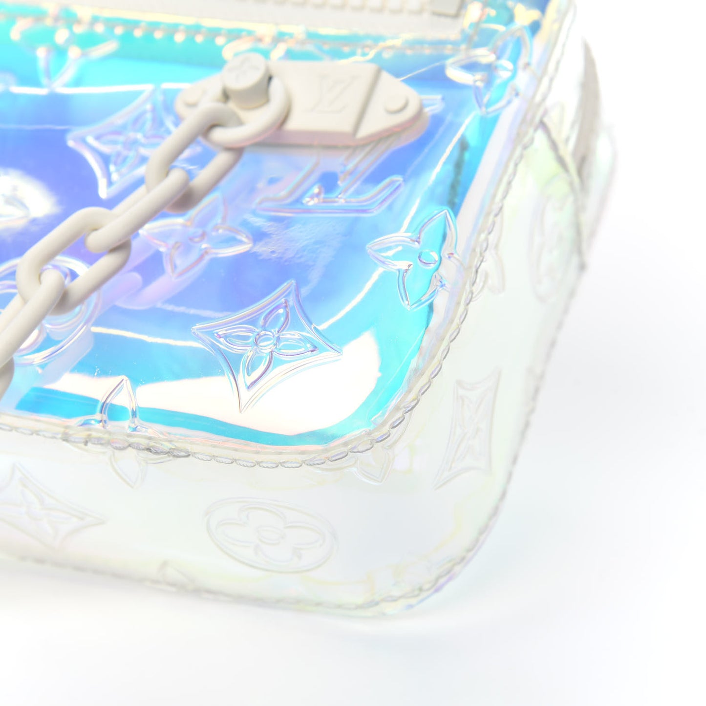 PVC Monogram Pochette Volga Iridescent Prism