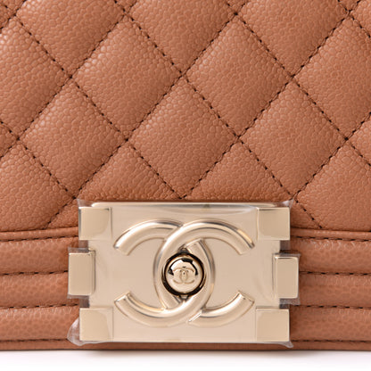 Chanel Caviar Quilted Small Boy Flap Brown 7 of 9
