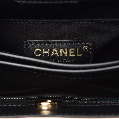 Chanel Grained Calfskin Mini Bi-Color Neo Executive Shopper Tote Beige Black 6 of 12