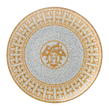 Hermes Porcelain Mosaique au 24 Dessert Plate 8.3 1 of 4