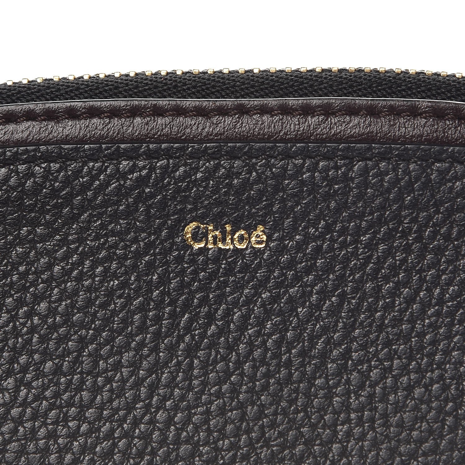 Chloe Calfskin Top Zip Card Case Black 6 of 7