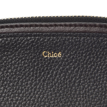 Chloe Calfskin Top Zip Card Case Black 6 of 7