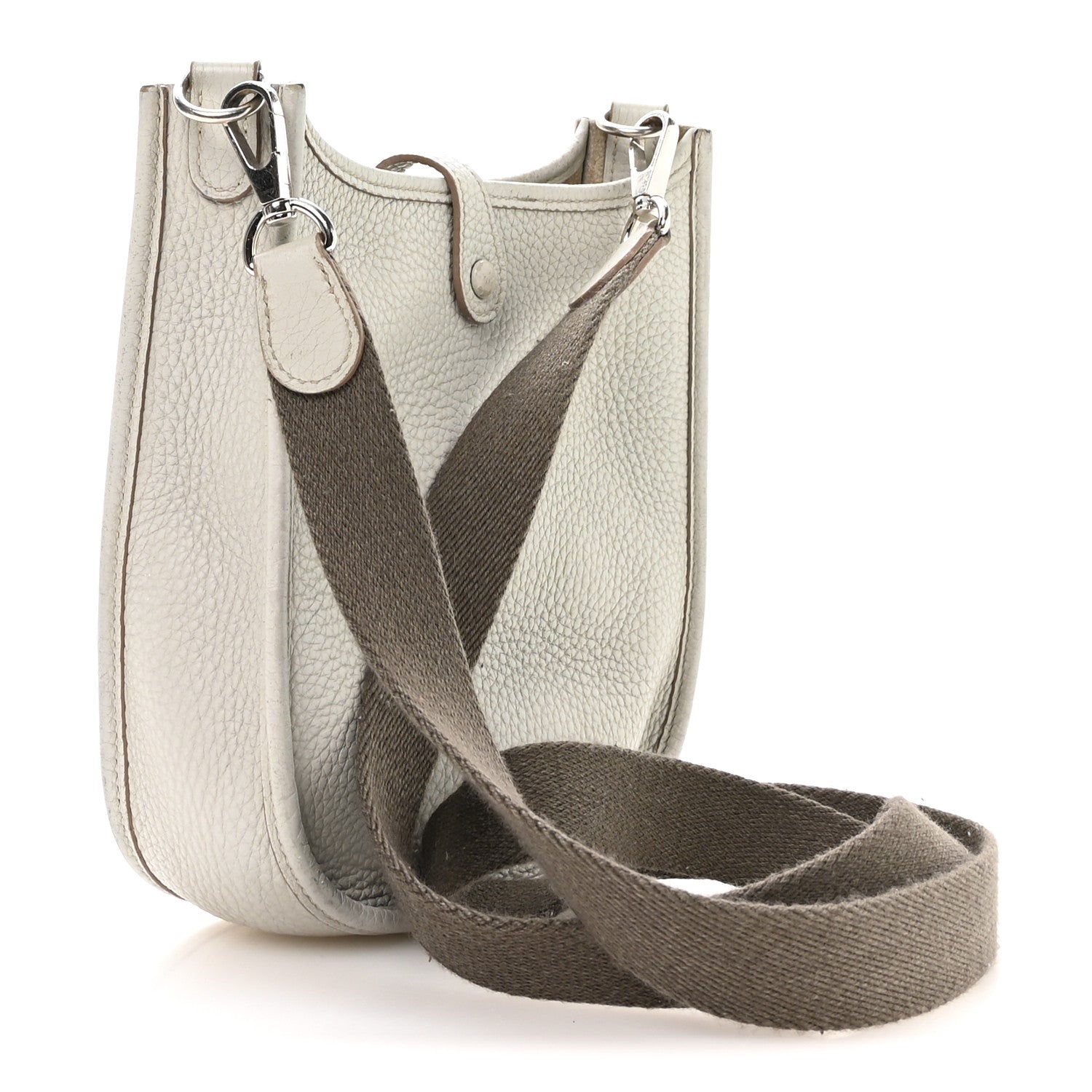 エルメス Hermes Taurillon Clemence Amazone Evelyne TPM Gris Perle Etain