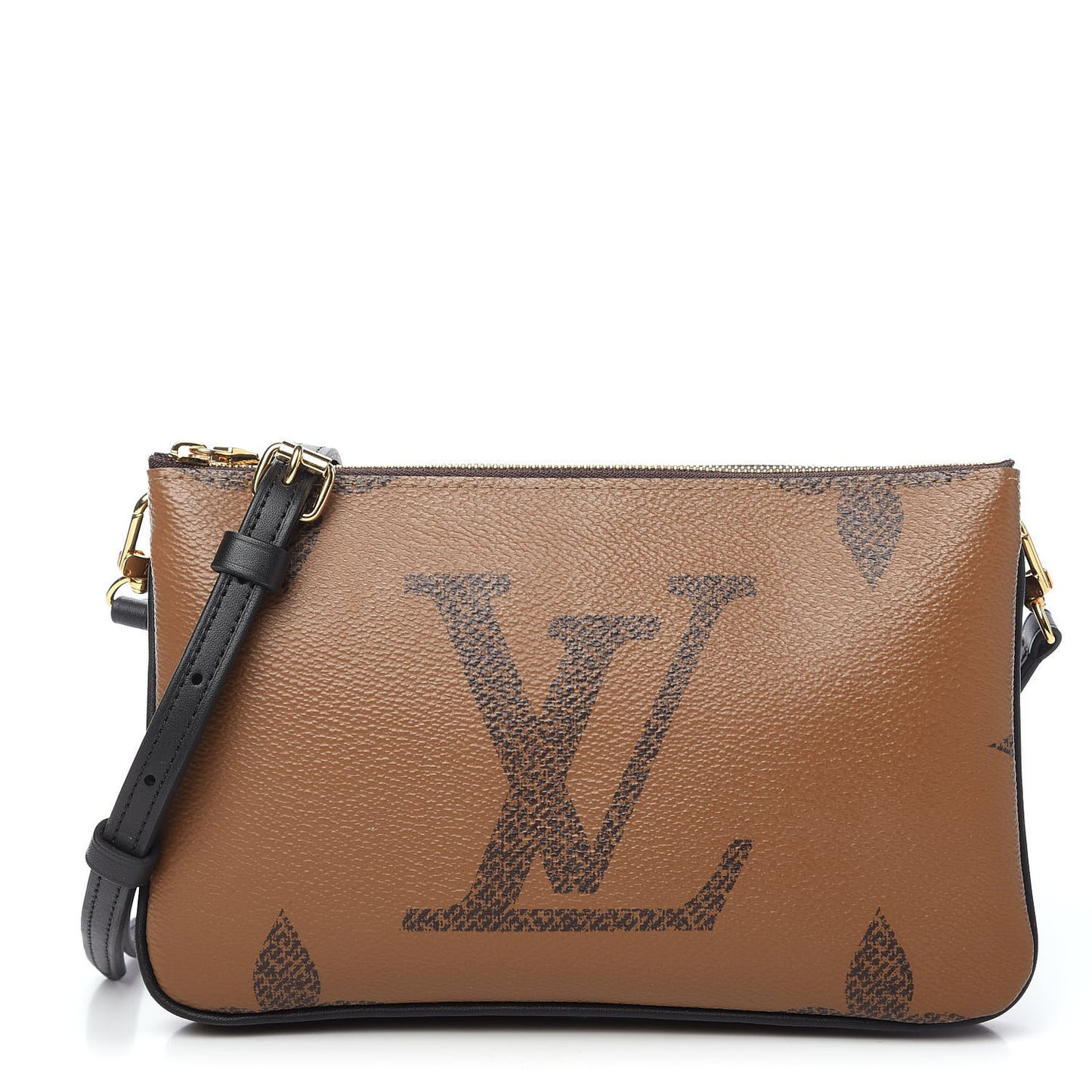 Reverse Monogram Giant Double Zip Pochette