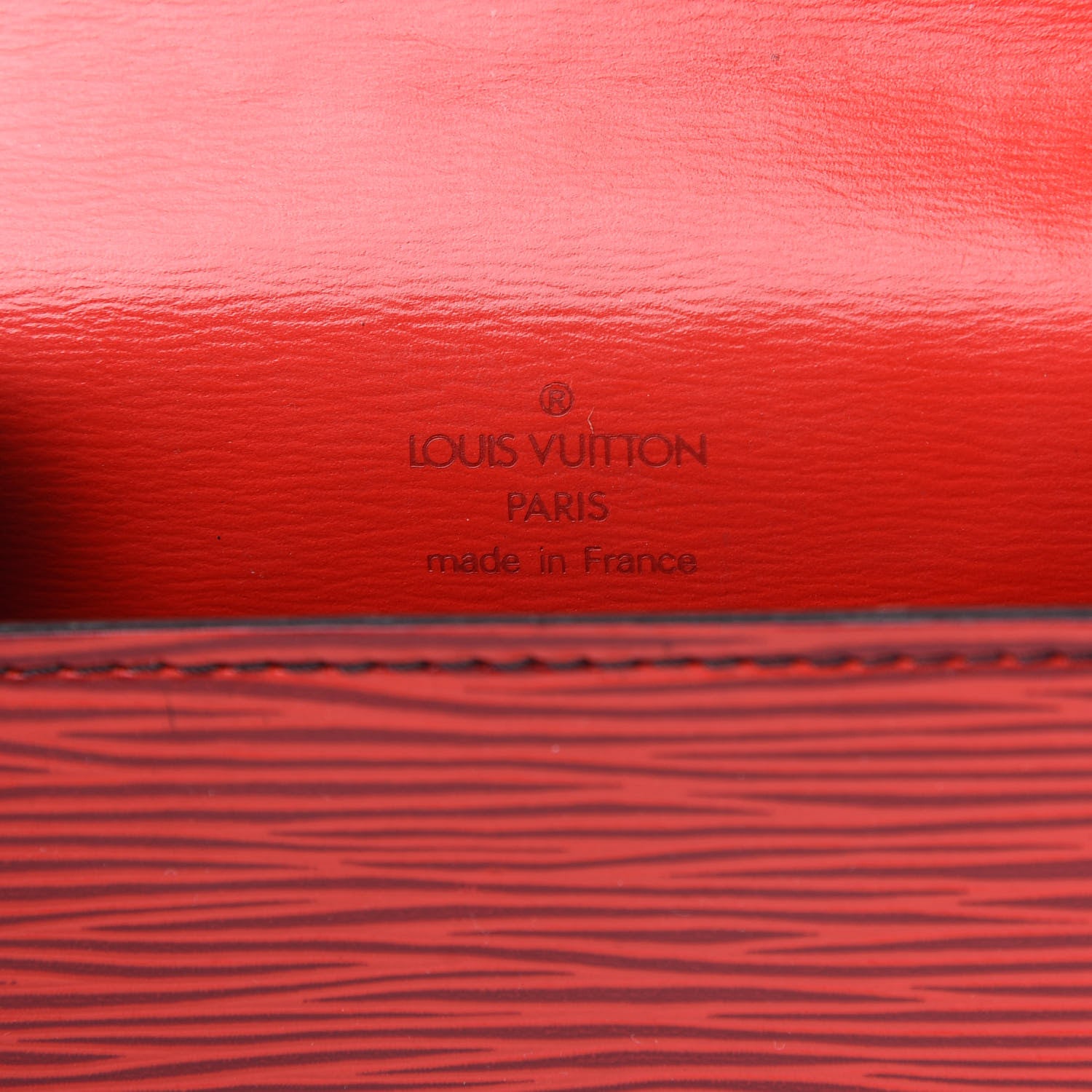 Louis Vuitton Epi Pochette Ceinture Tilsitt Belt Pouch Red 8 of 14