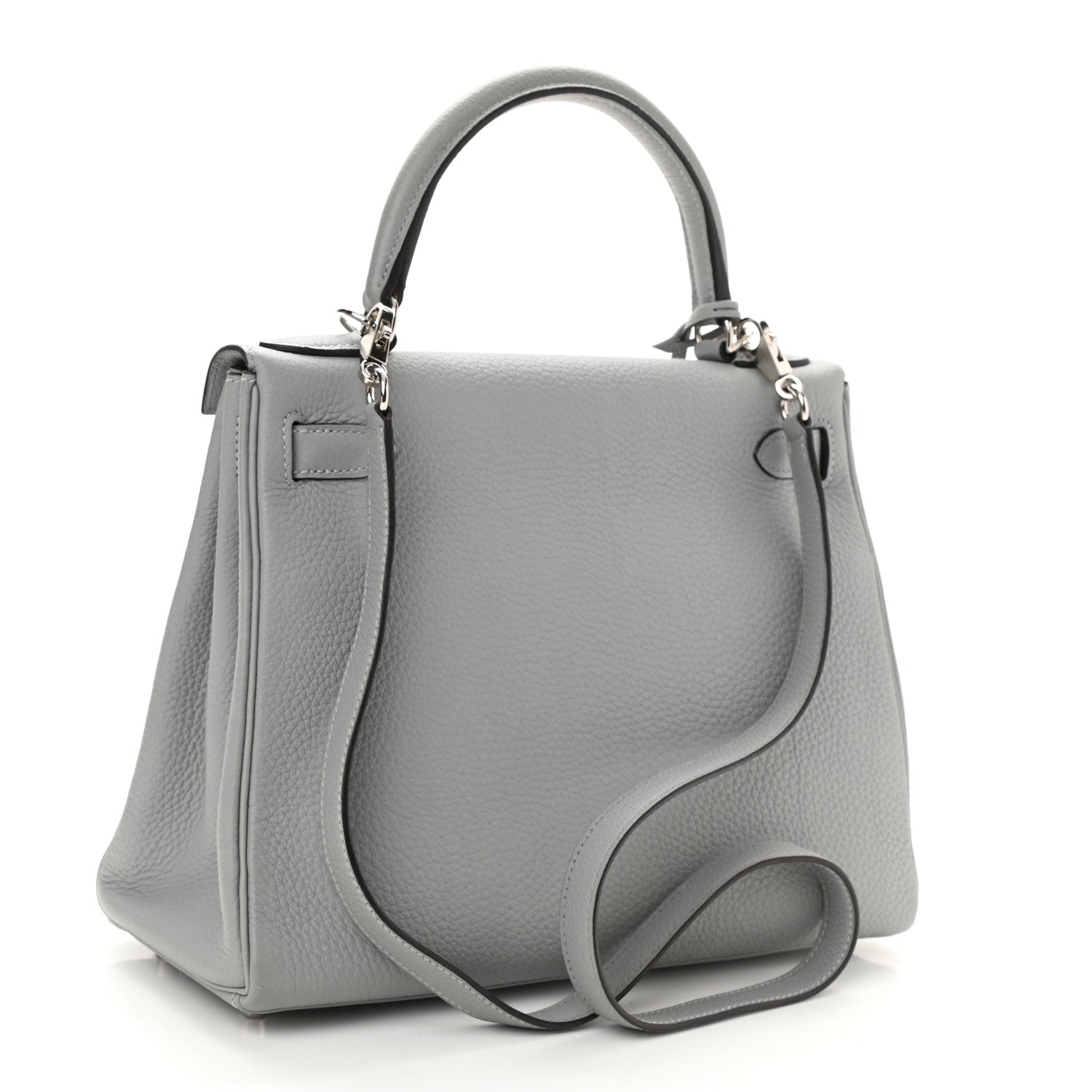 Hermes Togo Kelly Retourne 28 Bleu Glacier 2 of 10