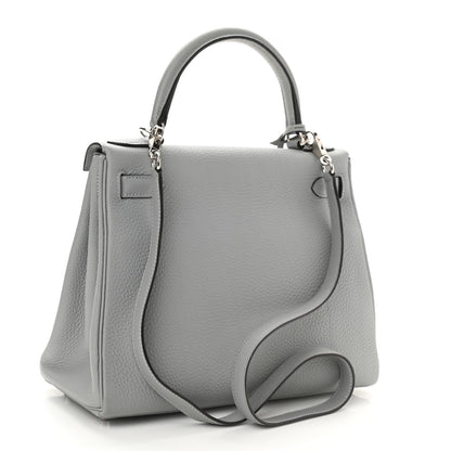 Hermes Togo Kelly Retourne 28 Bleu Glacier 2 of 10