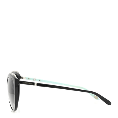 Tiffany Acetate Metal Cat Eye Sunglasses TF4134 Black Blue 3 of 7