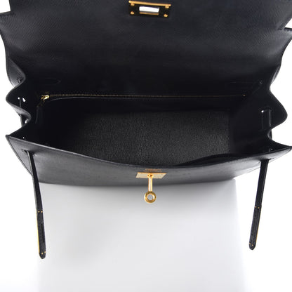 Hermes Epsom Kelly Sellier 32 Black 7 of 34