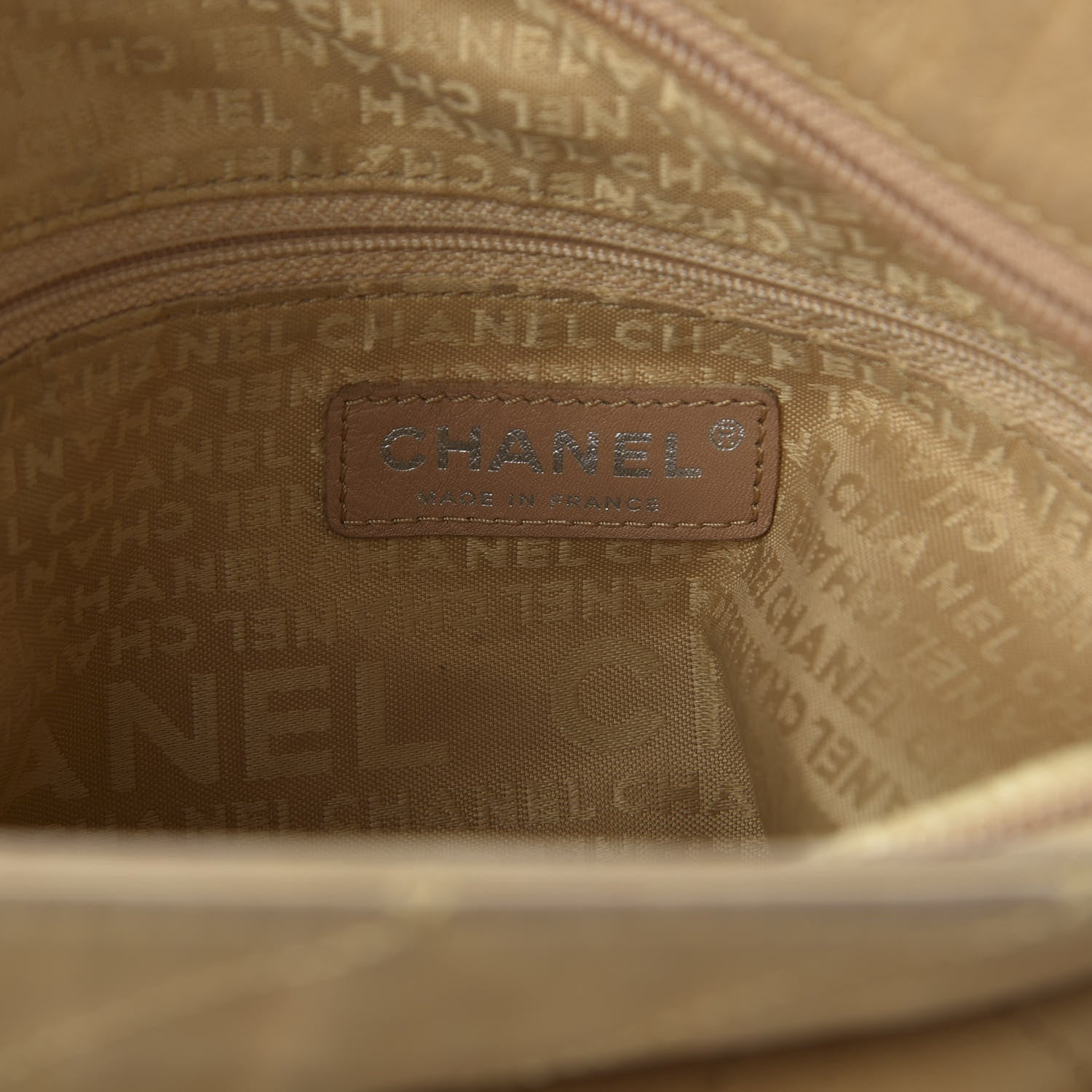 Chanel Lambskin Stitched Medium Ultimate Soft Tote Beige 7 of 9