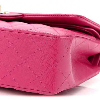 Chanel Caviar Quilted Small Double Flap Fuchsia 19 of 19