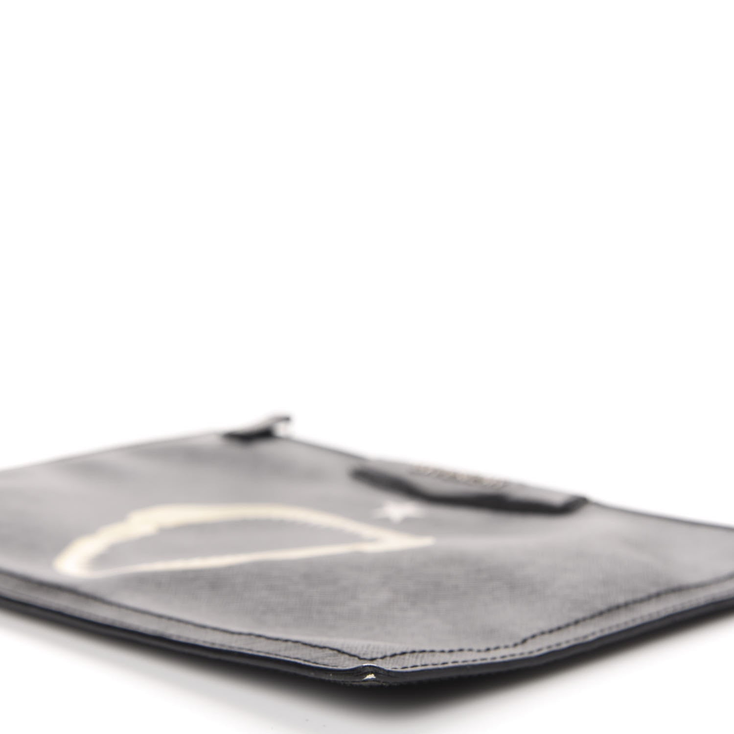 Givenchy Textured Coated Canvas Medium Antigona Shark Jaw Cosmetic Pouch Black 7 of 16