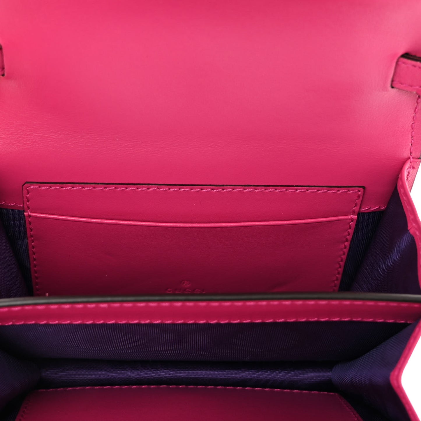 Nylon Calfskin Enamel GG Matelasse Mini Chain Bag Lovely