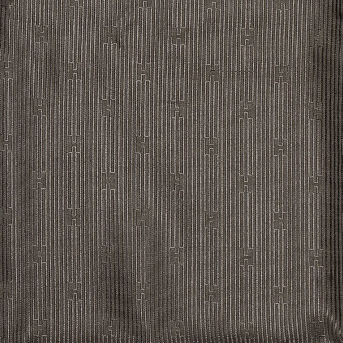 Jacquard Silk Cotton Faubourg Rectangular Pillow Cases Taupe Set of Two