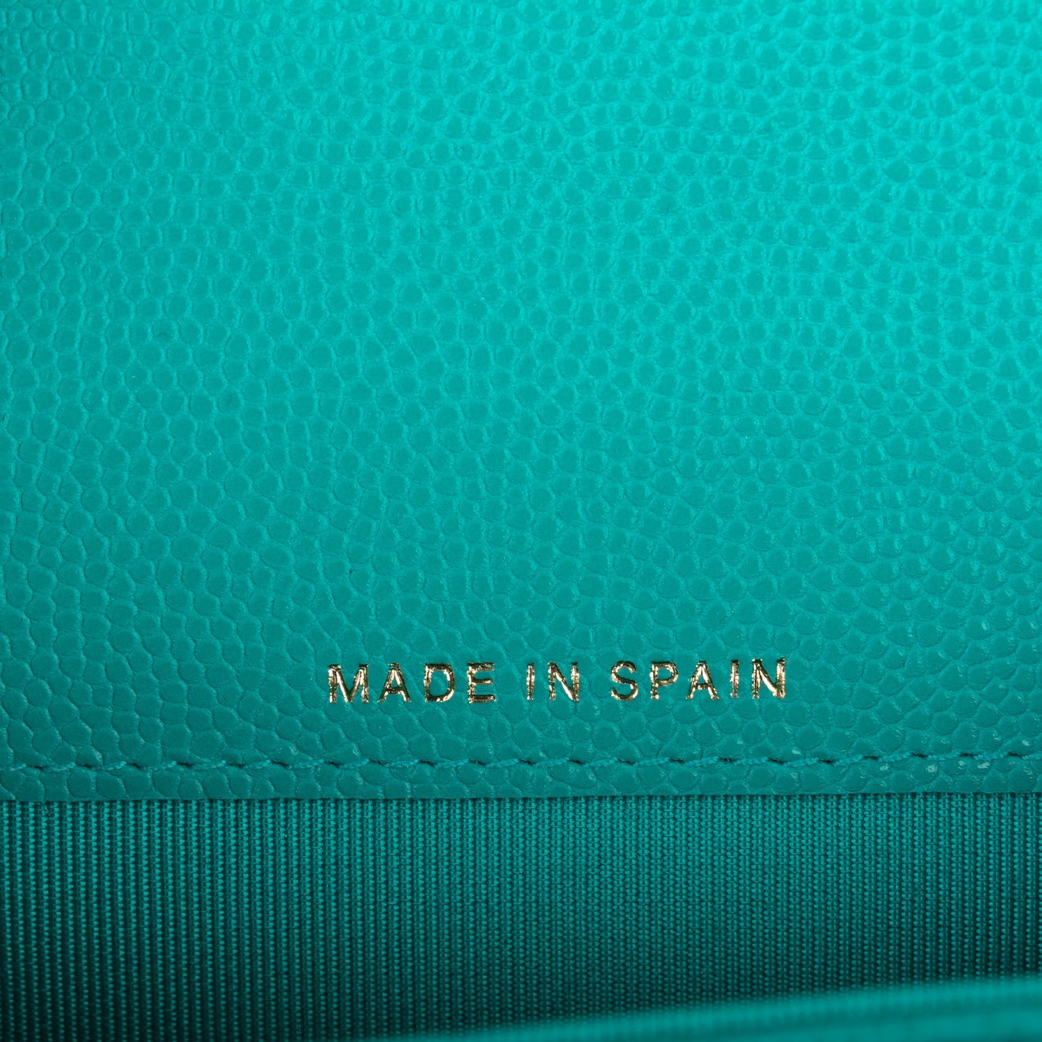 Chanel Caviar Quilted Flap Card Holder Turquoise 7 of 8