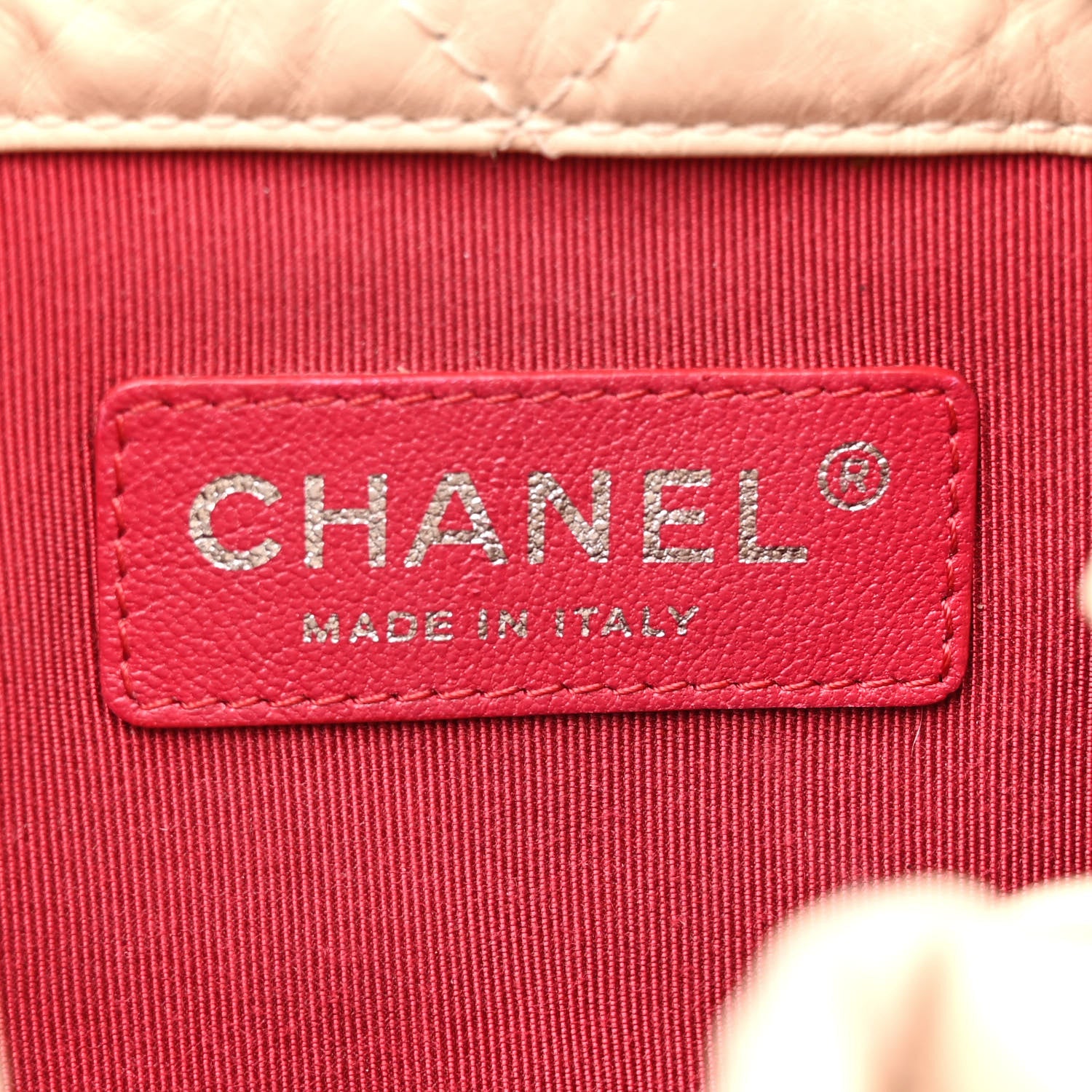 Chanel Aged Calfskin Quilted Small Gabrielle Backpack Beige Black 6 of 14